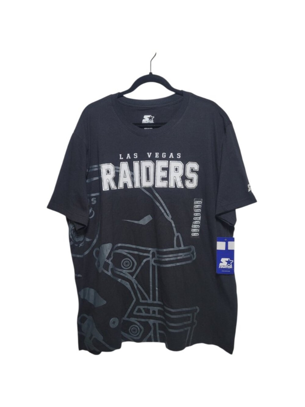 Starter Las Vegas Raiders NFL Mens Graphic T Shirt Black NWT XXL Football - Picture 2 of 13
